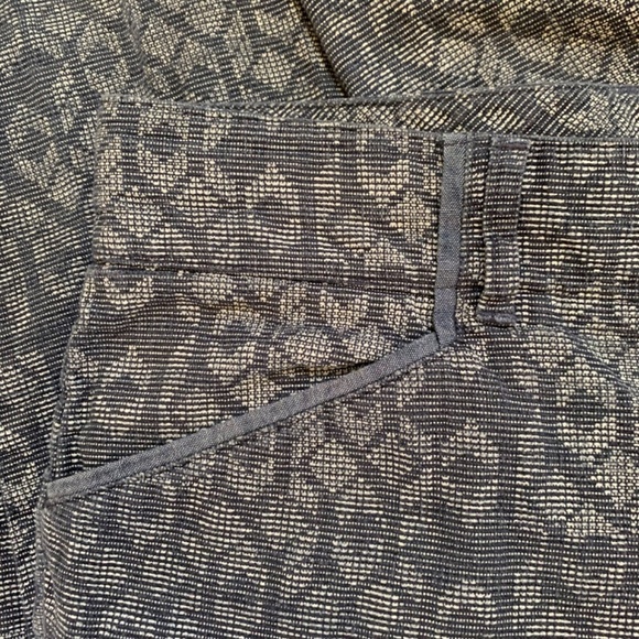 Anthropologie Cartonnier Charlie Trouser Fitted Crop Blue Size 0 - Picture 4 of 5